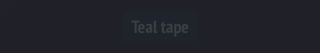 Teal tape
