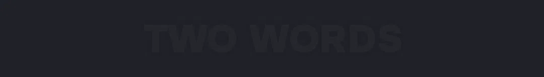 Two words