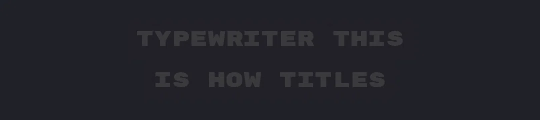Typewriter