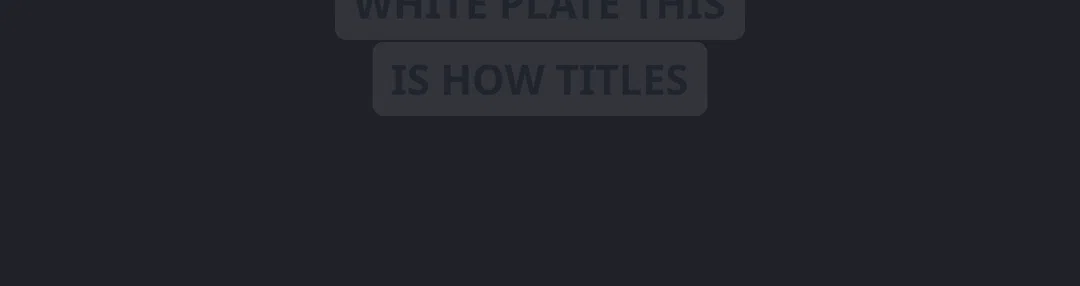 White plate