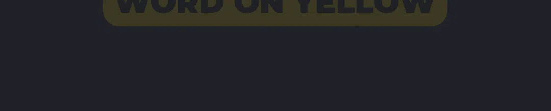 Word on yellow